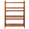 3-Shelf Folding Stackable Bookcase 27.5'' Wide-Honey Oak - Casual Home