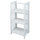 3-Shelf Folding Bookcase 14'' Wide-White - Casual Home