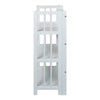 3-Shelf Folding Bookcase 14'' Wide-White - Casual Home
