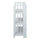 3-Shelf Folding Bookcase 14'' Wide-White - Casual Home