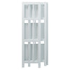 3-Shelf Folding Bookcase 14'' Wide-White - Casual Home