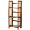 3-Shelf Folding Bookcase 14'' Wide-Honey Oak - Casual Home