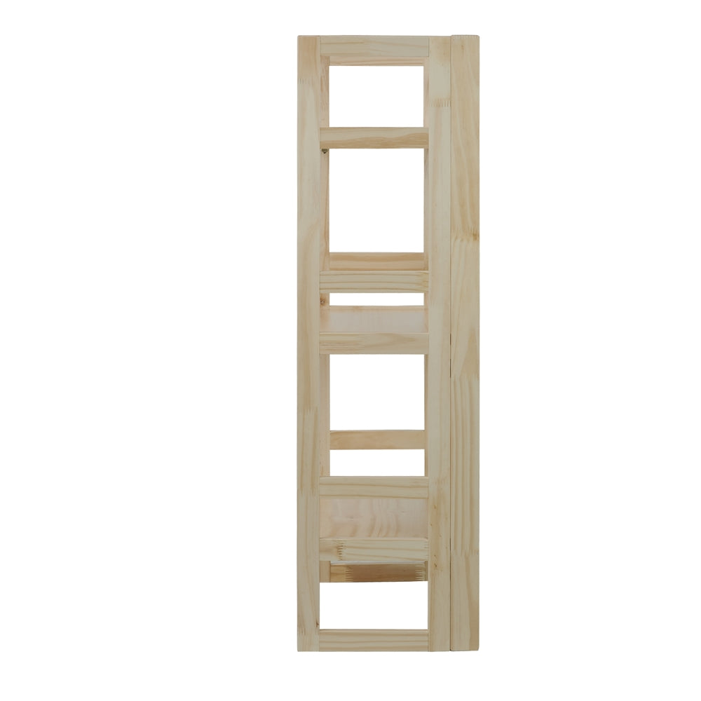 3-Shelf Folding Student Bookcase 20.75'' Wide-Natural - Casual Home