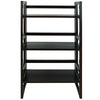 3-Shelf Folding Student Bookcase 20.75'' Wide-Espresso - Casual Home