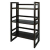 3-Shelf Folding Student Bookcase 20.75'' Wide-Espresso - Casual Home