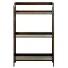 Stratford 3-Shelf Folding Bookcase-Warm Brown - Casual Home