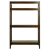 Stratford 3-Shelf Folding Bookcase-Warm Brown - Casual Home