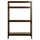 Stratford 3-Shelf Folding Bookcase-Warm Brown - Casual Home