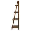 Manhasset Slatted 4-Shelf Folding Bookcase-Warm Brown - Casual Home
