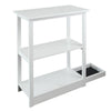 Adams 3-Shelf Bookcase with Concealed Sliding Track, Concealment Furniture - Casual Home