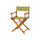 18'' Director's Chair Honey Oak Frame-Olive Canvas - Casual Home
