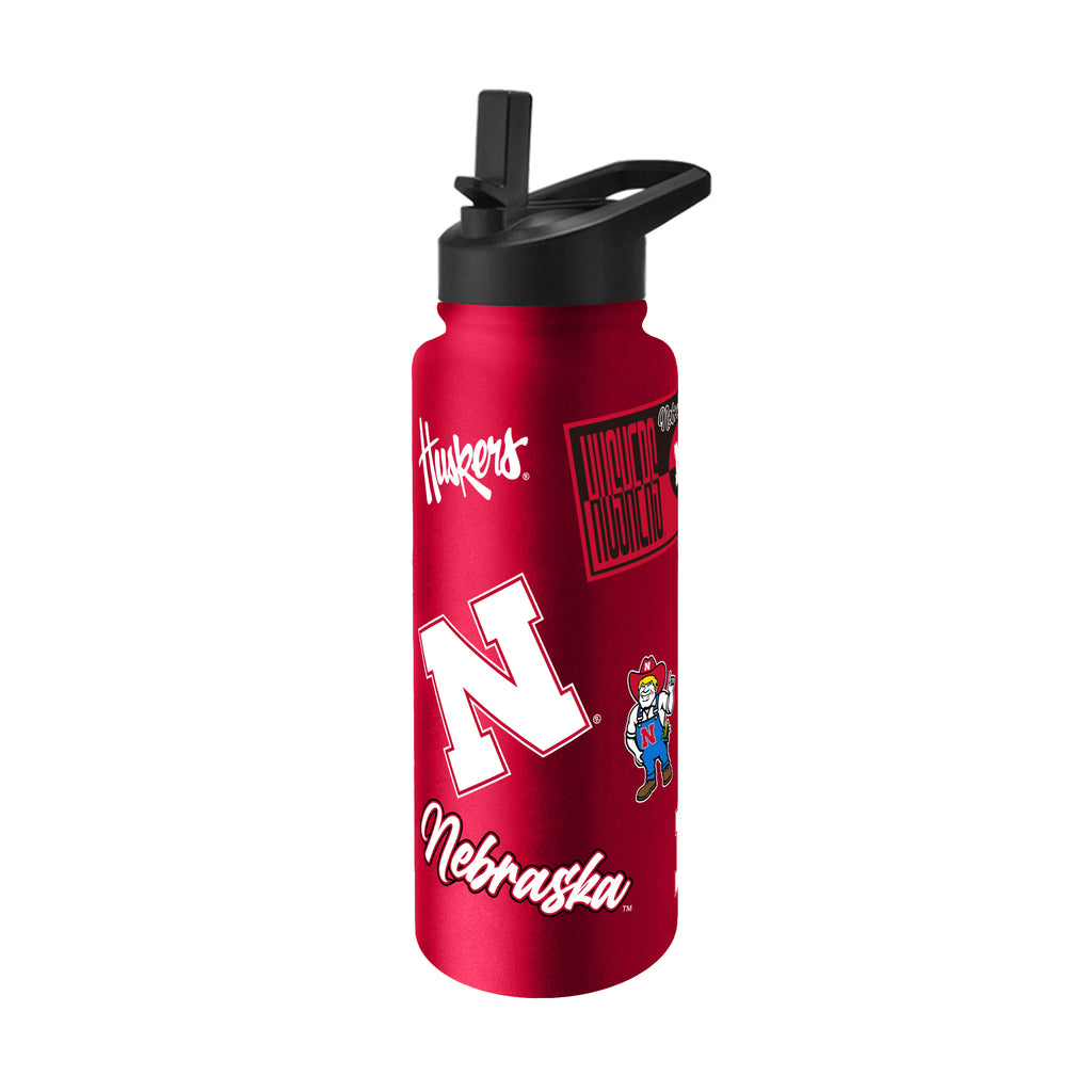 Nebraska Cornhuskers Quencher Bottle 34oz Stainless Steel Dreamweave - Logo Brands