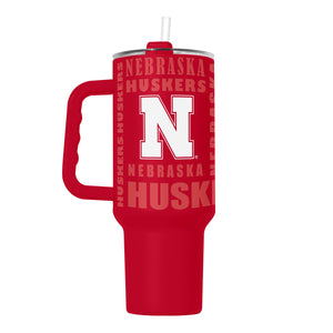 Nebraska Cornhuskers Tumbler 40oz Powder Coat Replay - Logo Brands