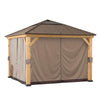 Universal Curtains for 9 × 9 ft Wood Framed Gazebos - Sunjoy