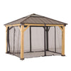 Universal Mosquito Netting for 9 × 9 ft Wood Framed Gazebos - Sunjoy