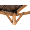 Sunjoy 13 ft. x 15 ft. Cedar Framed Gazebo with Brown Steel Gable Roof Hardtop