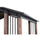 Outdoor Cedar Wood Frame Gazebo with Black Steel Hardtop Roof for Patio - Sunjoy
