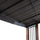 Outdoor Cedar Wood Frame Gazebo with Black Steel Hardtop Roof for Patio - Sunjoy