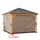Universal Curtains for 9 × 9 ft Wood Framed Gazebos - Sunjoy