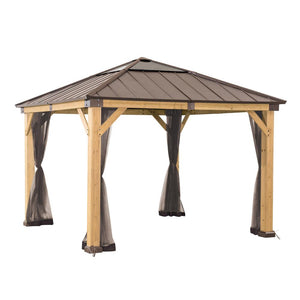 Universal Mosquito Netting for 9 × 9 ft Wood Framed Gazebos - Sunjoy