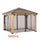 Universal Mosquito Netting for 9 × 9 ft Wood Framed Gazebos - Sunjoy
