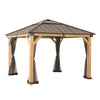 Universal Mosquito Netting for 9 × 9 ft Wood Framed Gazebos - Sunjoy