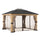 Universal Curtains and Mosquito Netting for 11 ×13 ft Wood Framed Gazebos - Sunjoy