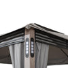 Monterey Park 2-tier Patio Gazebo with LED Lighting and Bluetooth Sound - Sunjoy