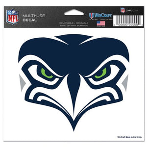 Seattle Seahawks Decal 5x6 Multi Use Color - WinCraft