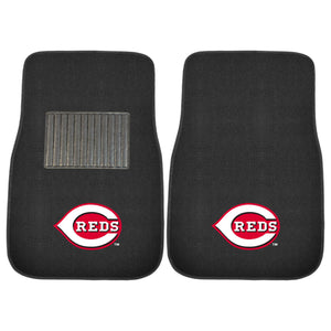 Fanmats - MLB - Cincinnati Reds 2-pc Embroidered Car Mat Set 17''x25.5''