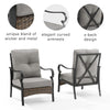 Dahlia 2Pc Metal And Wicker Outdoor Chair Set - 2 Armchairs - Crosley Furniture