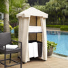 Palm Harbor Wicker Outdoor Storage Towel Valet - Crosley Furniture