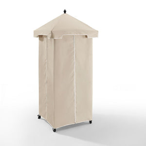 Palm Harbor Wicker Outdoor Storage Towel Valet - Crosley Furniture