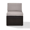 Palm Harbor Wicker Armless Outdoor Sectional Chair - Crosley Furniture