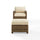 Bradenton 2Pc Wicker Outdoor Chair Set - Armchair & Ottoman - Crosley Furniture
