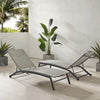 Weaver 2-Piece Outdoor Chaise Lounge Set - 2 Lounge Chairs - Crosley Furniture