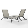 Weaver 2-Piece Outdoor Chaise Lounge Set - 2 Lounge Chairs - Crosley Furniture