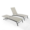 Weaver 2-Piece Outdoor Chaise Lounge Set - 2 Lounge Chairs - Crosley Furniture