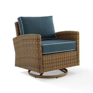 Bradenton Wicker Swivel Rocker Outdoor Chair - Crosley Furniture