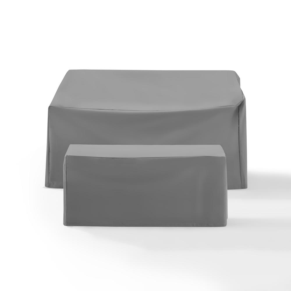2Pc Outdoor Furniture Cover Set - Loveseat & Coffee Table - Crosley Furniture