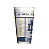 Notre Dame Fighting Irish Pint Glass 16oz Quilted Stained Boxed - Logo Brands