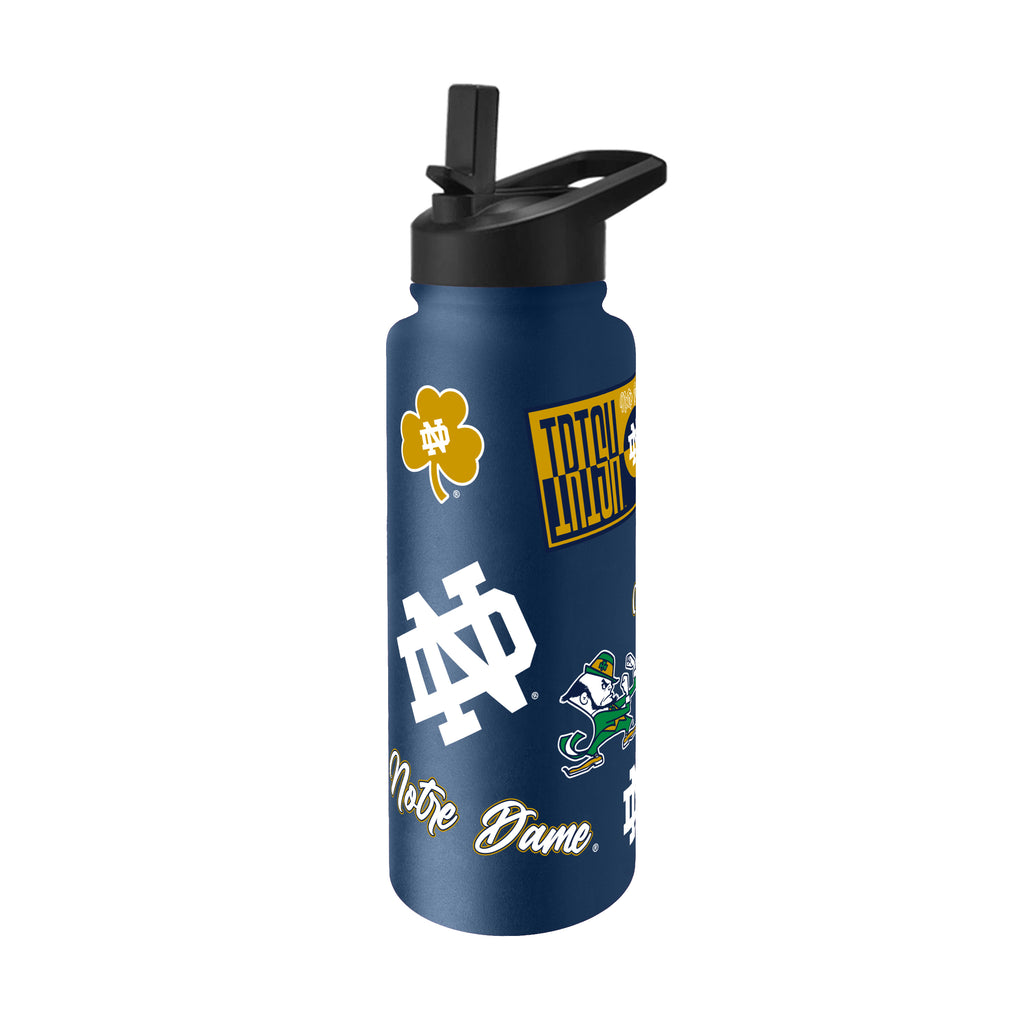 Notre Dame Fighting Irish Quencher Bottle 34oz Stainless Steel Dreamweave - Logo Brands