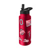 Ohio State Buckeyes Quencher Bottle 34oz Stainless Steel Dreamweave - Logo Brands