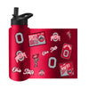 Ohio State Buckeyes Quencher Bottle 34oz Stainless Steel Dreamweave - Logo Brands