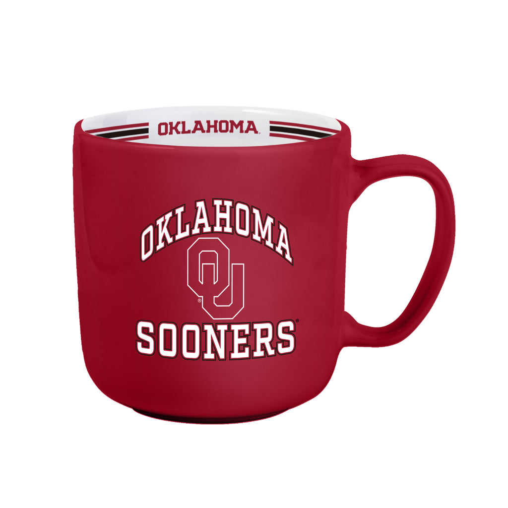 Oklahoma Sooners Coffee Mug 15oz Stripe Design - Logo Brands