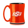 Oklahoma State Cowboys Coffee Mug 14oz Sculpted Relief Team Color - Logo Brands