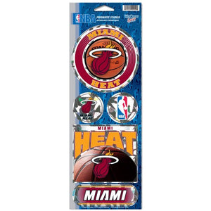 Miami Heat Decal 4x11 Die Cut Prismatic Style - WinCraft