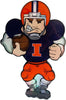 Illinois Fighting Illini Window Light Up Player 20 Inch Double Sided CO - SC Sports