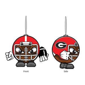 Georgia Bulldogs Ornament Ball Head - Evergreen Enterprises
