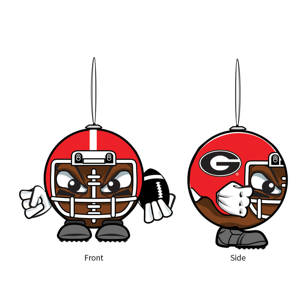 Georgia Bulldogs Ornament Ball Head - Evergreen Enterprises